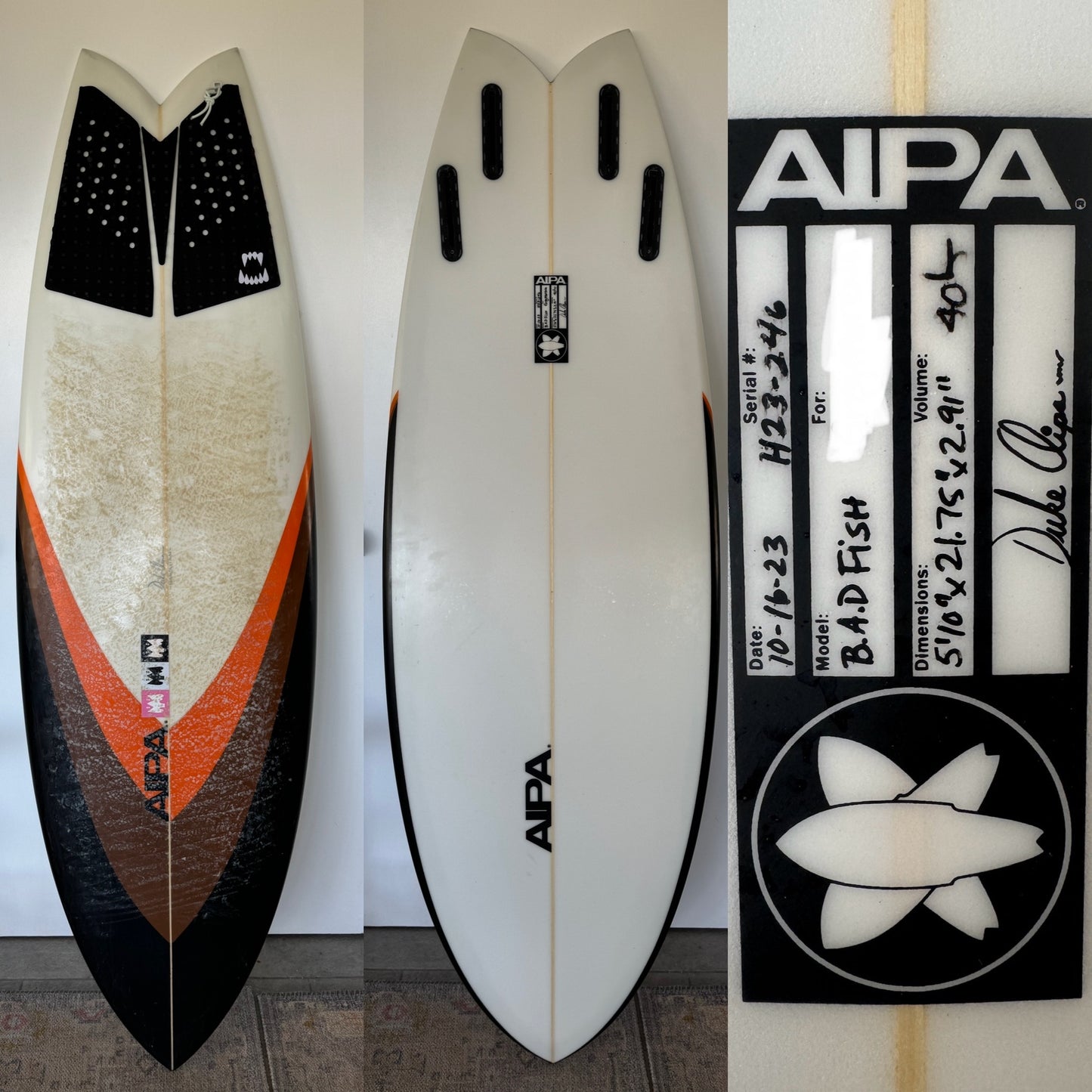 B.A.D. Fish - 5'10 x 21.75 x 2.91 / 40L